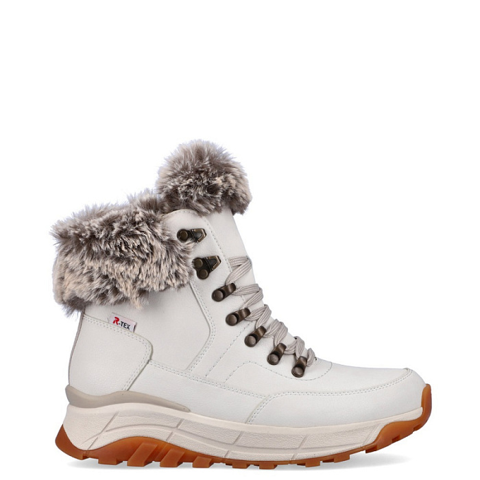 Женские ботинки basic RIEKER белые, артикул W0063-80