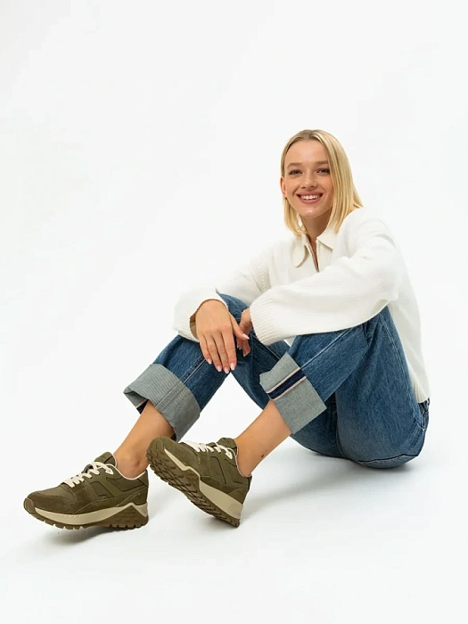 Женские кроссовки SOFIA-ALEXANDRA зеленые, артикул SA18563-WT/8