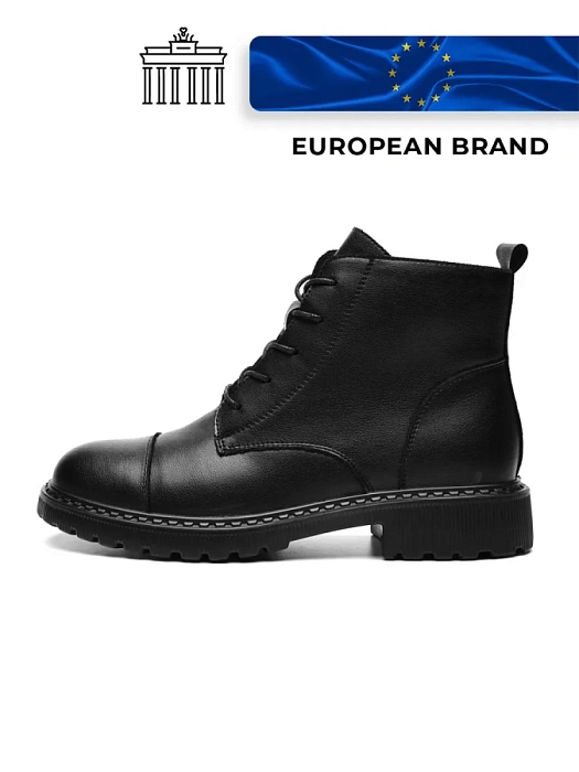 Женские ботинки eObuv черные, артикул 50E-10513-21