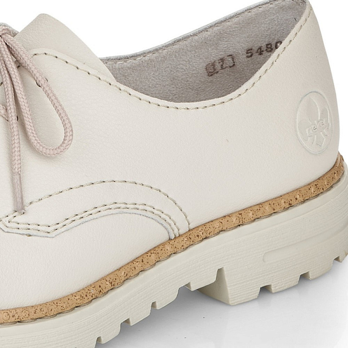 Женские туфли RIEKER белые, артикул 54809-80