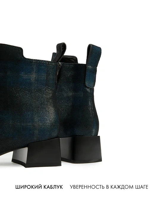 Женские ботильоны FEDERICA RODARI синие, артикул 7E-3C515-977