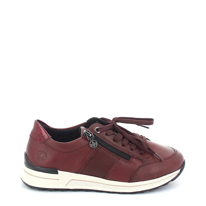 Женские кроссовки RIEKER бордовые, артикул N1406-35