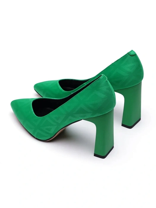 Женские туфли лодочки basic FEDERICA RODARI зеленые, артикул 17E-H595-CT2-2