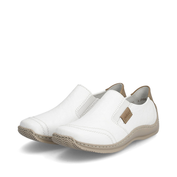 Женские туфли RIEKER белые, артикул L1755-80
