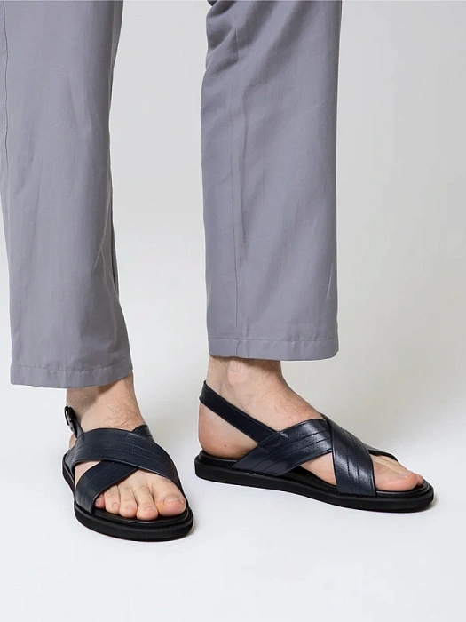 Мужские сандалии BRUNO RENZONI  синие, артикул TK803-7-H8