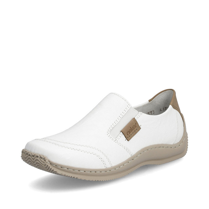 Женские туфли RIEKER белые, артикул L1755-80