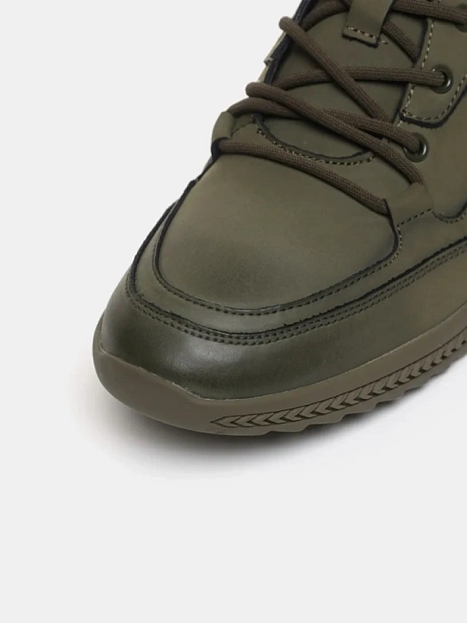 Мужские кеды BRUNO RENZONI  хаки, артикул HS10065NT-4