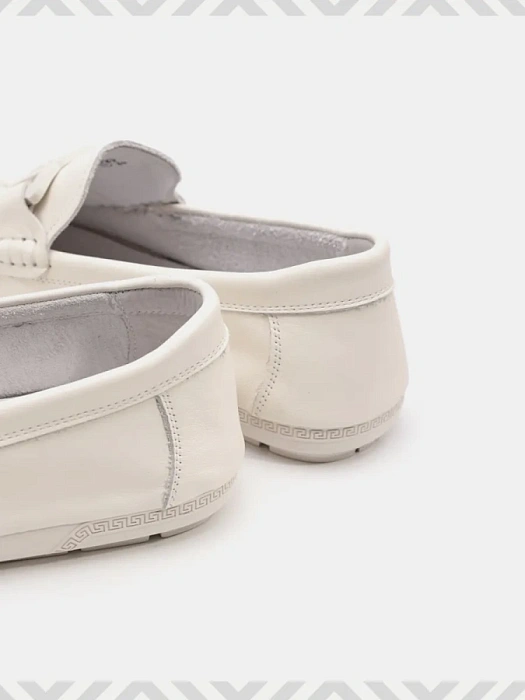 Мужские мокасины BRUNO RENZONI  белые, артикул WL2352-2