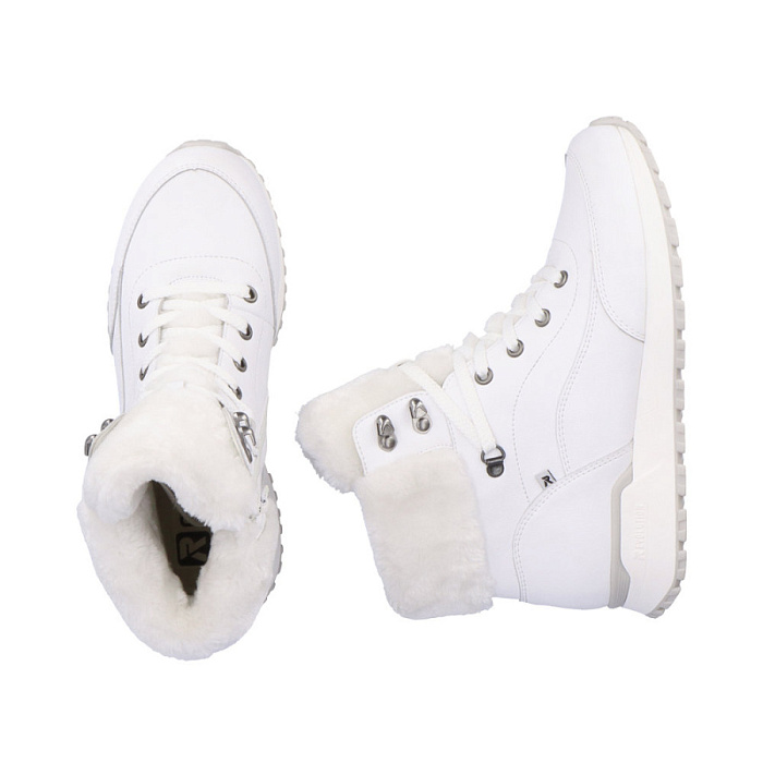 Женские ботинки basic RIEKER белые, артикул W0670-80