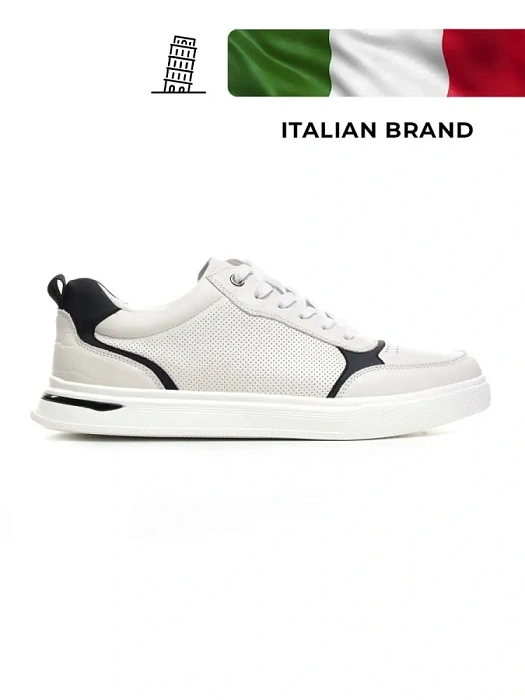 Мужские кроссовки BRUNO RENZONI  белые, артикул Q111B-1D