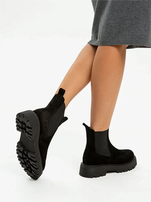 Женские челси eObuv черные, артикул EO-Q-1-24-11/black