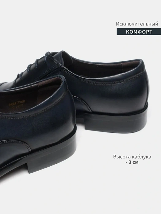 Мужские туфли BRUNO RENZONI  синие, артикул 5408A-7105D