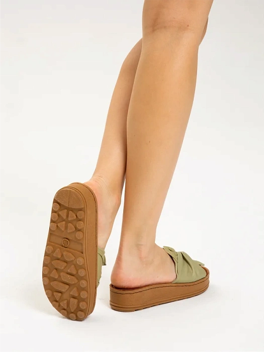 Женские сабо eObuv хаки, артикул D25YT-1435-04