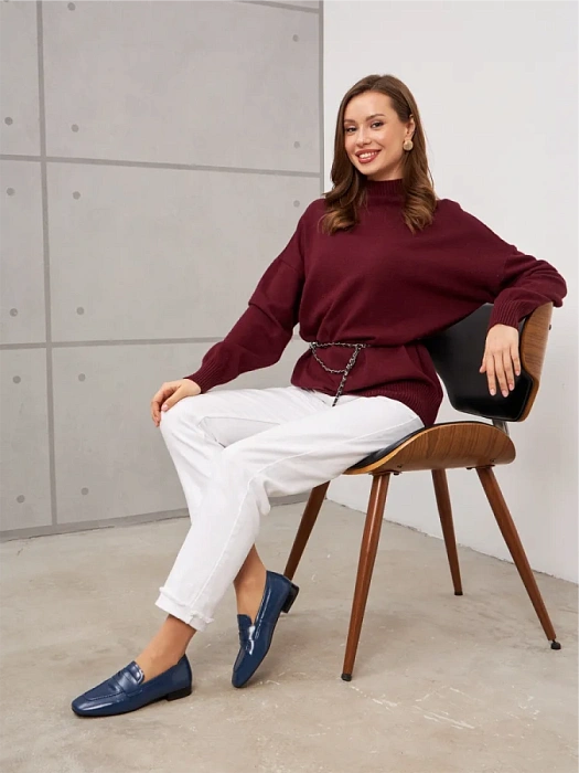 Женские туфли FEDERICA RODARI синие, артикул 4E-5136-202A-25W