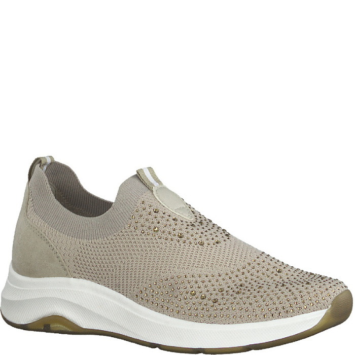 Женские кроссовки JANA бежевые, артикул 8-8-24765-20-400