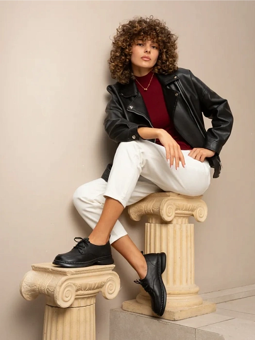 Женские туфли eObuv черные, артикул CTS24-BWLM3-009A