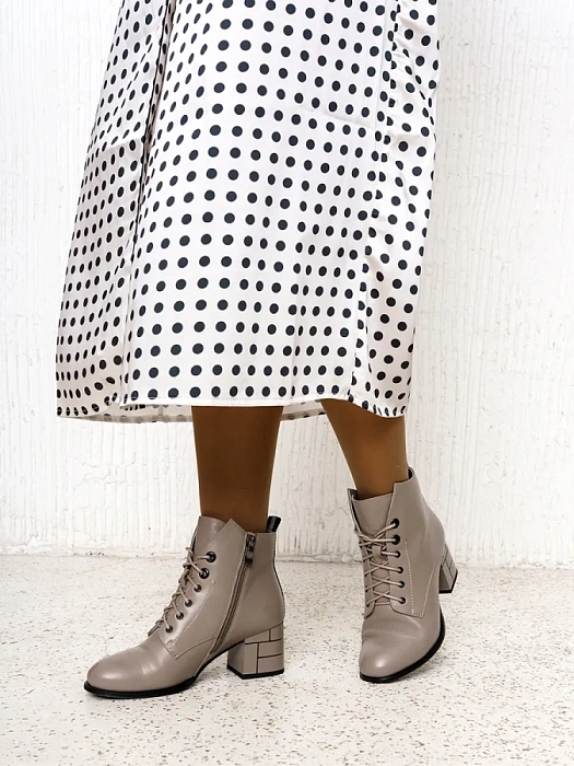 Женские ботильоны FEDERICA RODARI перламутровые, артикул 15EOB-A3725D-7-1