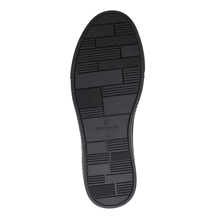 Мужские кеды BRUNO RENZONI  черные, артикул BX866A-38A
