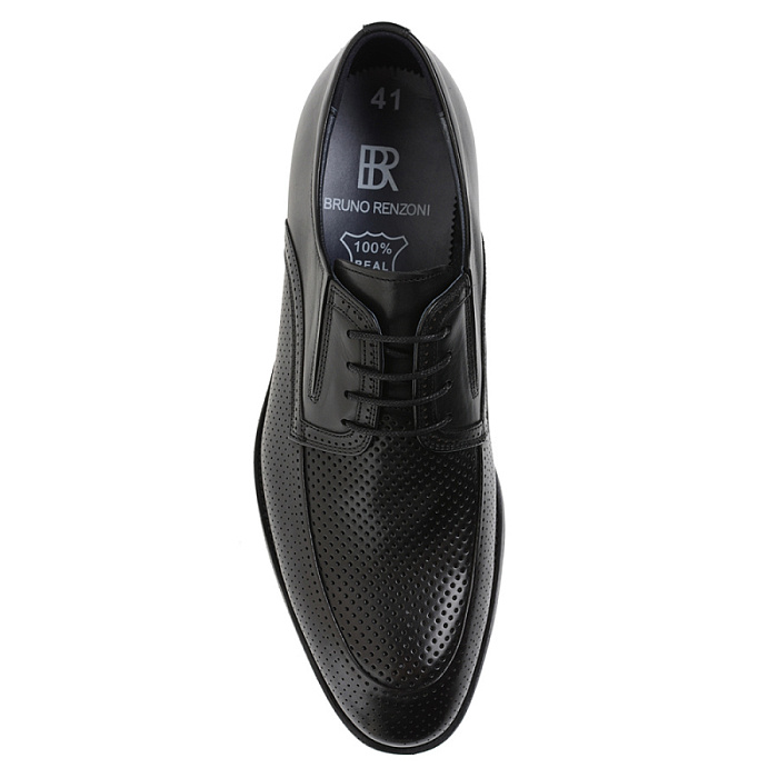 Мужские туфли basic BRUNO RENZONI  черные, артикул 5492B-713A