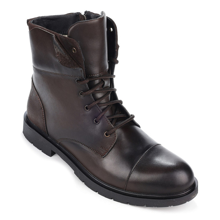 Мужские ботинки basic BRUNO RENZONI  коричневые, артикул 59-42-33
