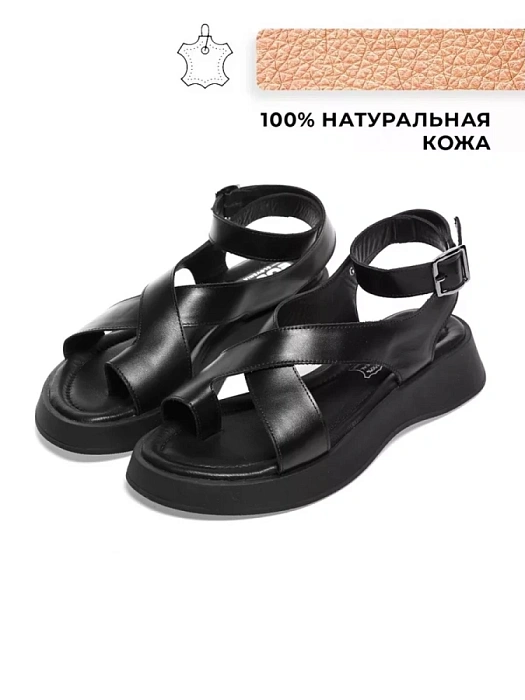 Женские босоножки  eObuv черные, артикул EO-G-120-24-1