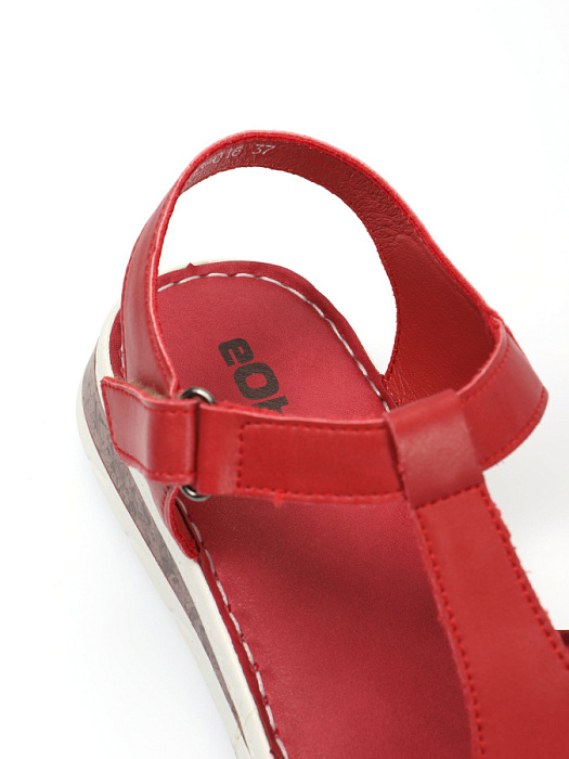 Женские сандалии eObuv красные, артикул EA003-018