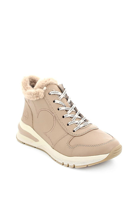 Женские кроссовки RIEKER бежевые, артикул M6606-20