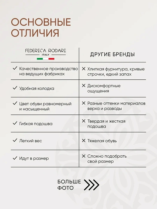 Женские шлепанцы FEDERICA RODARI коричневые, артикул 38E-HF610-A176L3