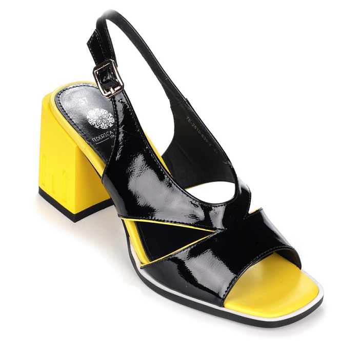 Женские босоножки  FEDERICA RODARI черные, артикул 7E-2810-639-2