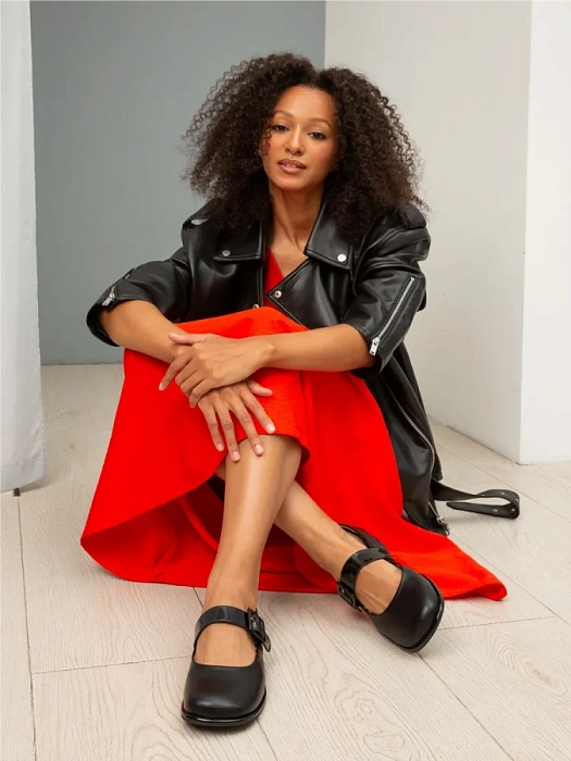 Женские мери джейн SOFIA-ALEXANDRA черные, артикул 51-TKE18-36-101