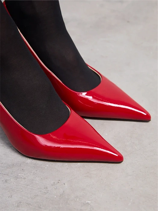 Женские туфли лодочки basic SOFIA-ALEXANDRA красные, артикул 38E-HF1471-6533D2-25W