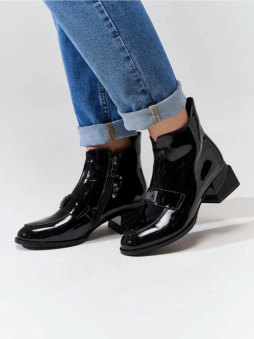 Женские ботильоны FEDERICA RODARI черные, артикул 16E-WE21698-2