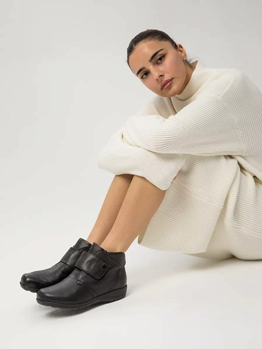 Женские ботинки basic eObuv черные, артикул 9-76457-41-022