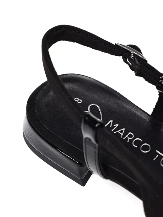 Женские слингбэки MARCO TOZZI черные, артикул 2-29400-42-098