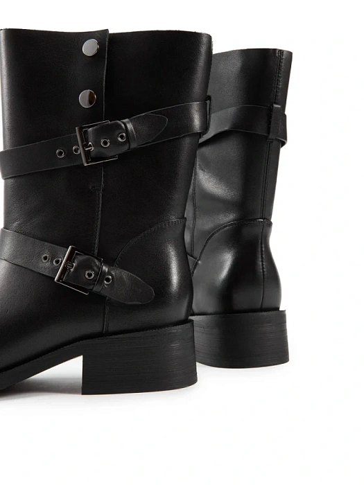 Женские полусапоги FEDERICA RODARI черные, артикул 35A005-110-M229