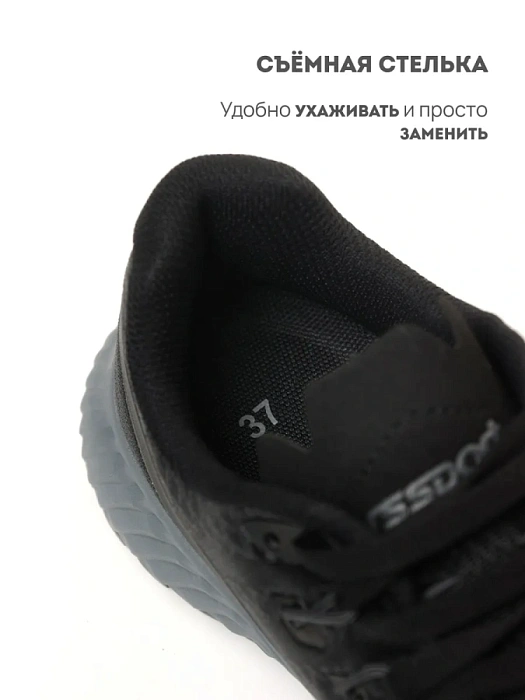 Женские кроссовки RS SPORT черные, артикул LH21A-221W-3/grey