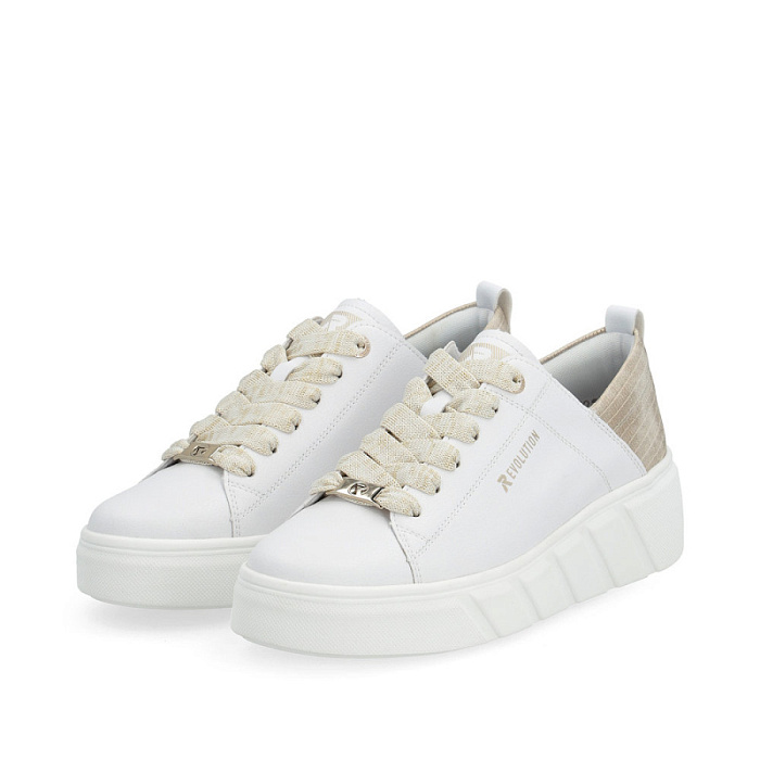 Женские кеды RIEKER белые, артикул W0502-81