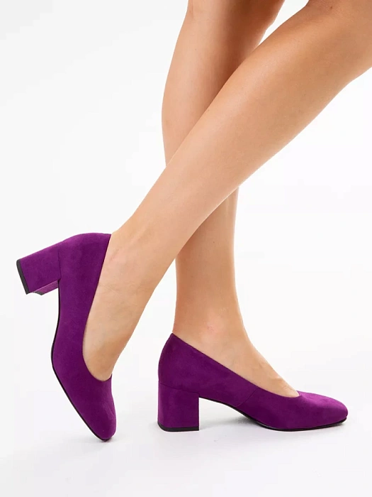 Женские туфли лодочки basic MARCO TOZZI сиреневые, артикул 2-22424-42-587