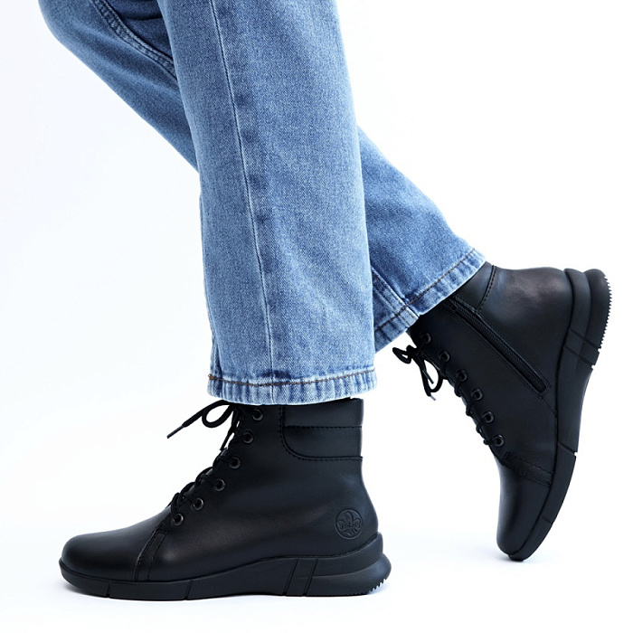 Женские ботинки basic RIEKER черные, артикул N2104-00