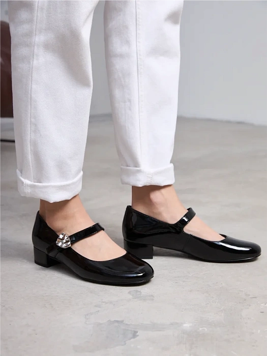 Женские туфли SOFIA-ALEXANDRA черные, артикул 38E-HF1302-25W