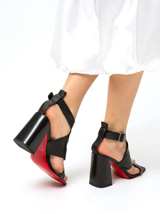 Женские босоножки  SOFIA-ALEXANDRA черные, артикул SA16656-WL-1