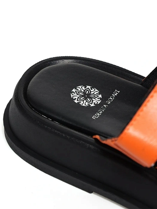 Женские сабо FEDERICA RODARI оранжевые, артикул 1623-7