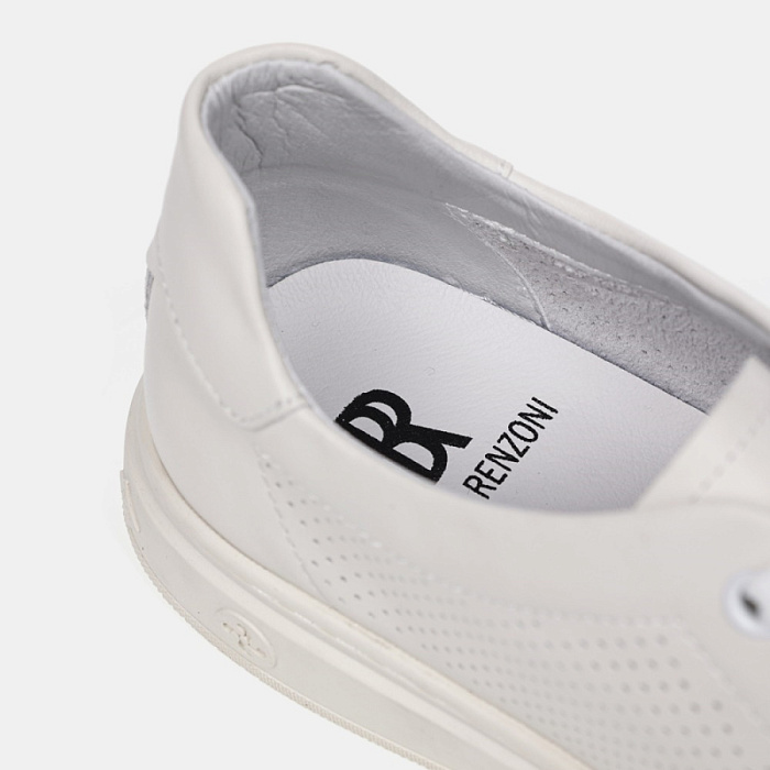 Мужские кеды BRUNO RENZONI  белые, артикул BR12885-MB/10