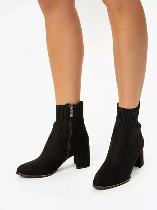 Женские ботильоны MARCO TOZZI черные, артикул 2-25392-41-001