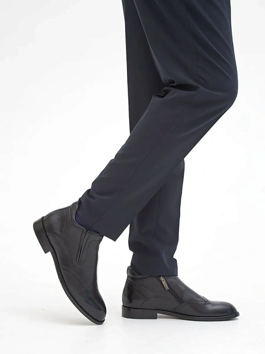 Мужские ботинки basic BRUNO RENZONI  черные, артикул YS971X-H07A-R