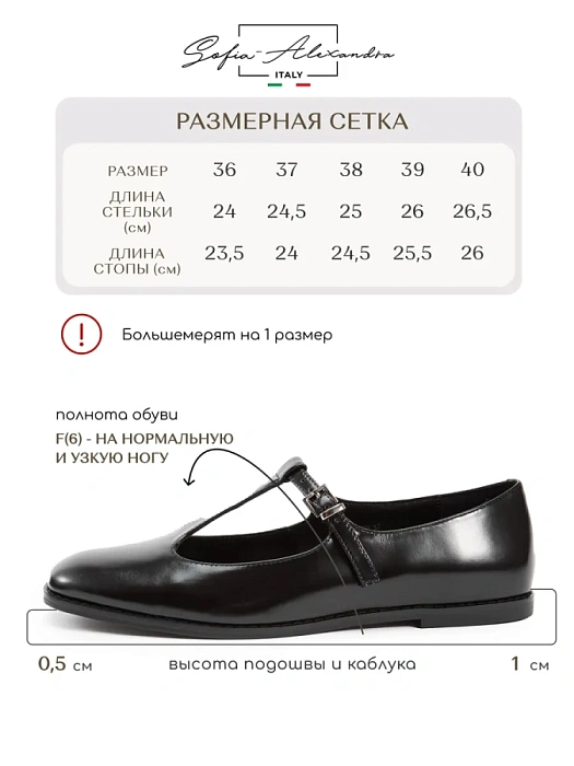 Женские туфли SOFIA-ALEXANDRA черные, артикул 38E-B149-25W