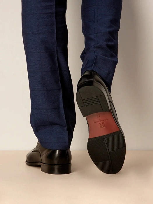 Мужские дерби BRUNO RENZONI  черные, артикул 5381A-728A