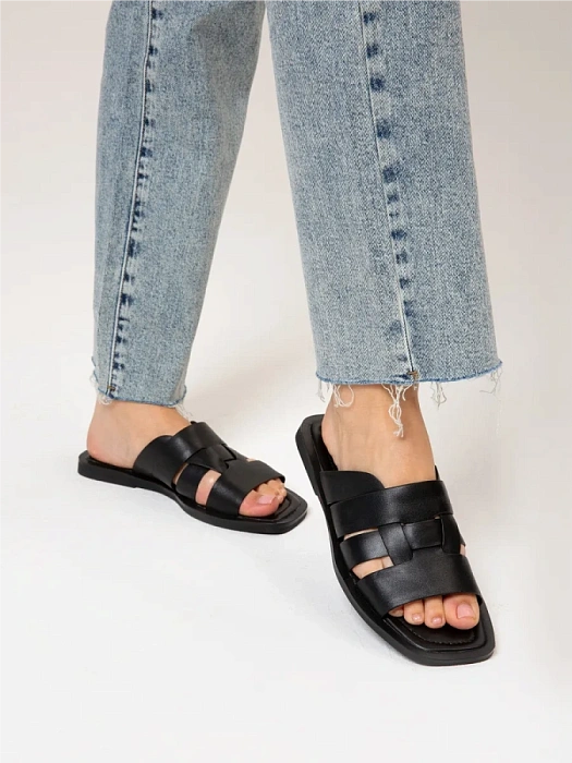 Женские шлепанцы SOFIA-ALEXANDRA черные, артикул SA20567-WL