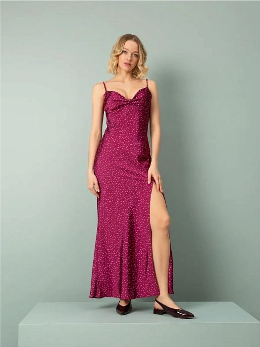 Женские слингбэки FEDERICA RODARI бордовые, артикул 43E-H5176-B82981-11