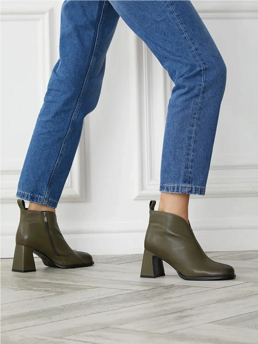 Женские ботильоны FEDERICA RODARI зеленые, артикул 7E-3H491-827B